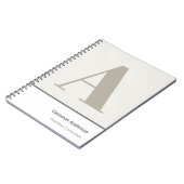 Modern Vet Minimaal Professioneel Notitieboek (Linkerzijde)