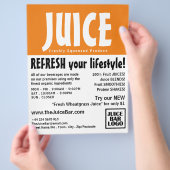 Modern Vet, Reclame voor sapbar Flyer (Hand)