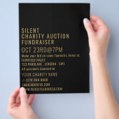 Modern Vet, Stille Liefdadigheidsveiling Flyer (Hand)