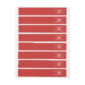 Modern Vet Stoer Professioneel | Rood & Wit (Vel)