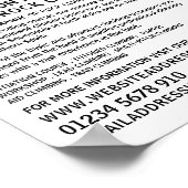 Modern vet, wandelen & klimmen Adverteren Poster (Hoek)