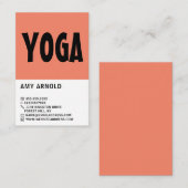 Modern vet, yoga-instructeur visitekaartje (Voorkant / Achterkant)