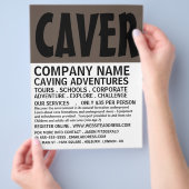 Modern vet, zorgwekkend avontuur Adverteren brochu Flyer (Hand)