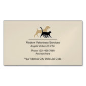 Modern veterinair ontwerp magnetisch visitekaartje (Voorkant)