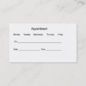 Modern Veterinarian Animal Hospital Visitekaartje (Achterkant)