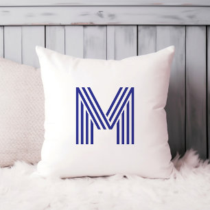 Modern vetmonogram   Elke kleur Kussen