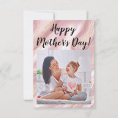  Modern vibrant color mother photo art Bedankkaart (Voorkant)