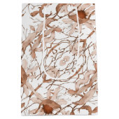 Modern vibrant daisy art Medium Cadeauzakje (Achterkant)