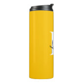 Modern Vibrant gepersonaliseerd monogram - Thermosbeker (Gedraaid links)