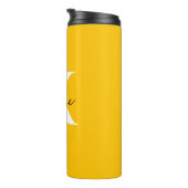 Modern Vibrant gepersonaliseerd monogram - Thermosbeker (Geroteerd rechts)