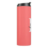 Modern Vibrant gepersonaliseerd monogram - Thermosbeker (Gedraaid links)