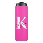 Modern Vibrant gepersonaliseerd monogram - Thermosbeker (Voorkant)