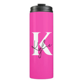Modern Vibrant gepersonaliseerd monogram - Thermosbeker