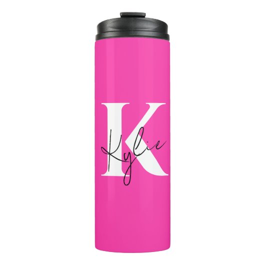 Modern Vibrant gepersonaliseerd monogram - Thermosbeker (Voorkant)