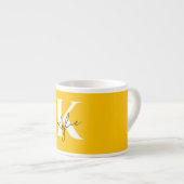 Modern Vibrant Gepersonaliseerde Monogram Naam - Espresso Kop (Voorkant rechts)