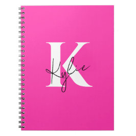Modern Vibrant Gepersonaliseerde Monogram Naam - Notitieboek