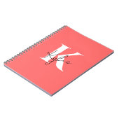 Modern Vibrant Gepersonaliseerde Monogram Naam - Notitieboek (Linkerzijde)