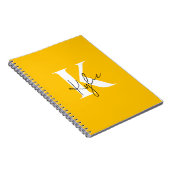 Modern Vibrant Gepersonaliseerde Monogram Naam - Notitieboek (Rechterzijde)