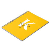 Modern Vibrant Gepersonaliseerde Monogram Naam - Notitieboek (Linkerzijde)