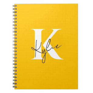 Modern Vibrant Gepersonaliseerde Monogram Naam - Notitieboek