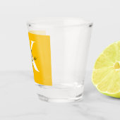 Modern Vibrant Gepersonaliseerde Monogram Naam - Shot Glas (Rechts)