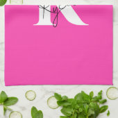 Modern Vibrant Gepersonaliseerde Monogram Naam - Theedoek (Gevouwen)