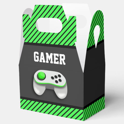 Modern Videospel Verjaardagsfeest Bedankdoosjes (Geopend)