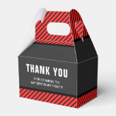 Modern Videospel Verjaardagsfeest Bedankdoosjes (Achterkant)