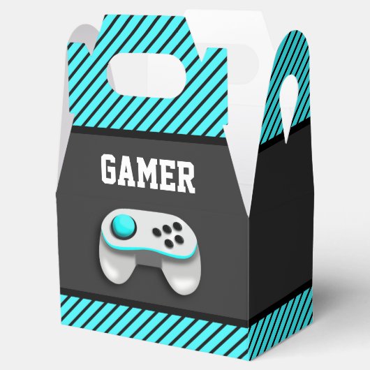 Modern Videospel Verjaardagsfeest Bedankdoosjes (Geopend)