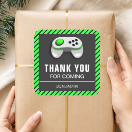 Modern Videospel Verjaardagsfeestje Favor Sticker