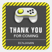 Modern Videospel Verjaardagsfeestje Favor Sticker (Voorkant)