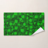 Modern Vier Leaf Clover Floral Bad Handdoek (Handdoek)