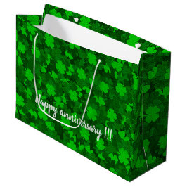 Modern Vier Leaf Clover Floral Groot Cadeauzakje