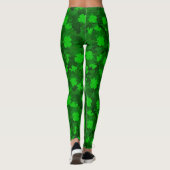 Modern Vier Leaf Clover Floral Leggings (Achterkant)