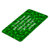 Modern Vier Leaf Clover Floral Magneet (Linkerzijde)