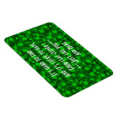 Modern Vier Leaf Clover Floral Magneet (Rechterzijde)