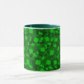 Modern Vier Leaf Clover Floral Mok (Midden)
