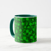 Modern Vier Leaf Clover Floral Mok (Voorkant links)