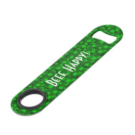 Modern Vier Leaf Clover Floral Speed Flessenopener