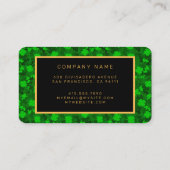 Modern Vier Leaf Clover Floral Visitekaartje (Achterkant)