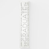 Modern Vier Uw Afstudeerder Afstuderen Klasse van  Spandoek (Verticaal)