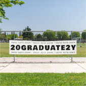 Modern Vier Uw Afstudeerder Afstuderen Klasse van Spandoek (Insitu)