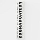 Modern Vier Uw Afstudeerder Afstuderen Klasse van Spandoek (Verticaal)