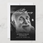 Modern Viering van het Leven 2-foto Elegant Script Kaart (Voorkant)