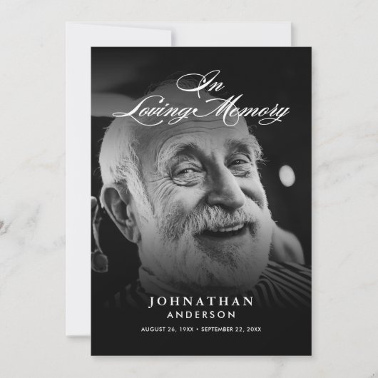 Modern Viering van het Leven 2-foto Elegant Script Kaart (Voorkant)