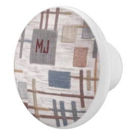 Modern vierkant ontwerp met Initialen keramische d Knop