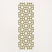 Modern vierkant patroon goud yogamat (Voorkant)