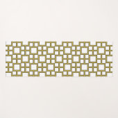 Modern vierkant patroon goud yogamat (Voorkant (horizontaal))