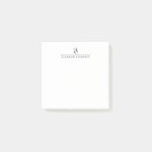 Modern vierkant Stijlvolle Monogram Naam Post-it® Notes (Voorkant)