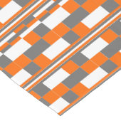 Modern vierkant strepes geometrisch patroon korte tafelloper (Hoek)